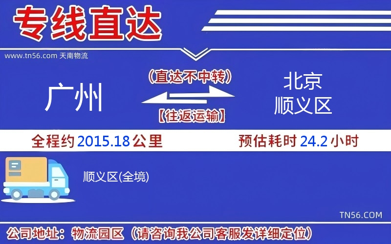 廣州到北京順義區(qū)物流公司