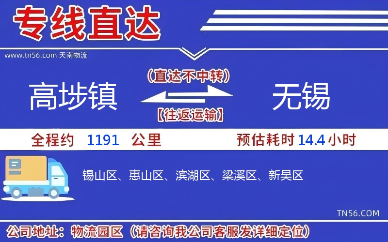 高埗鎮(zhèn)到無錫物流公司