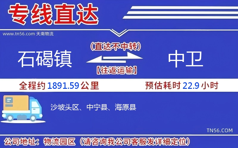 石碣鎮(zhèn)到中衛(wèi)物流公司