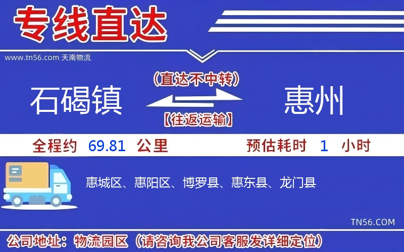 石碣鎮(zhèn)到惠州物流公司