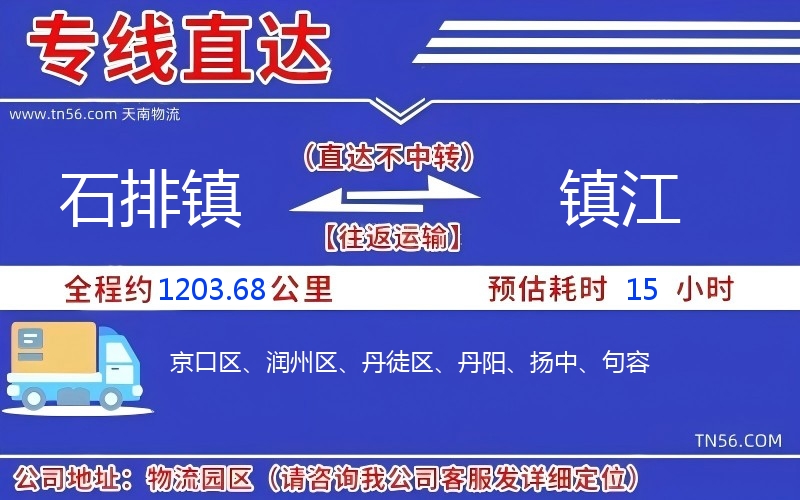 石排鎮(zhèn)到鎮(zhèn)江物流公司