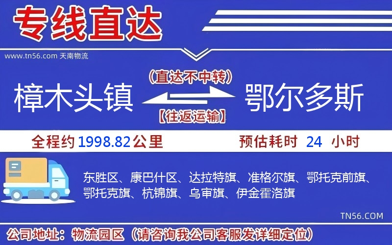樟木頭鎮(zhèn)到鄂爾多斯物流公司