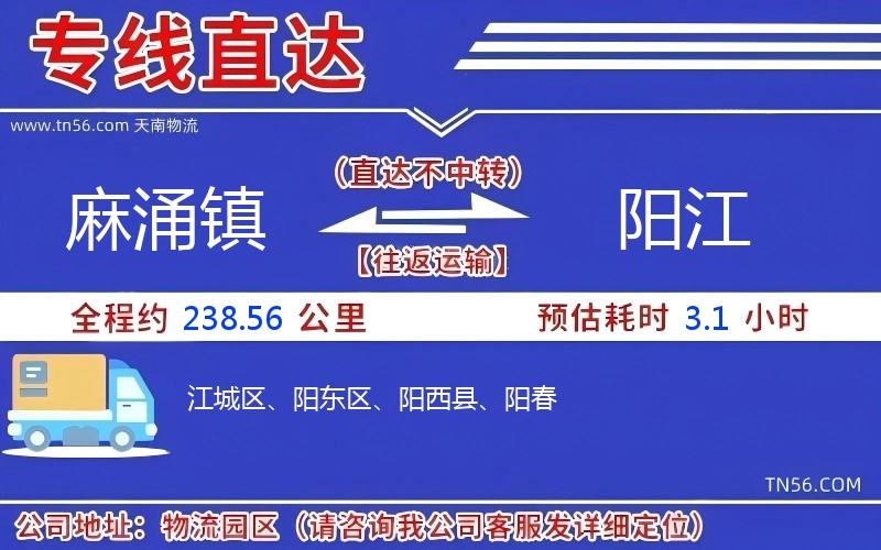 麻涌鎮(zhèn)到陽江物流公司