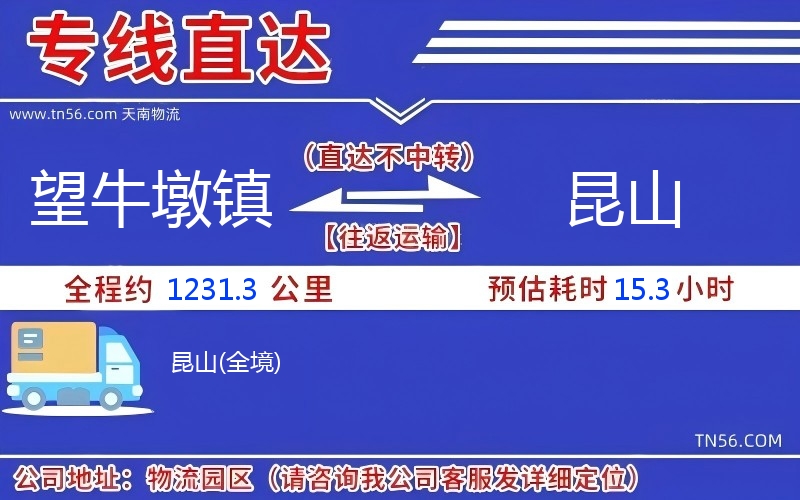 望牛墩鎮(zhèn)到昆山物流公司