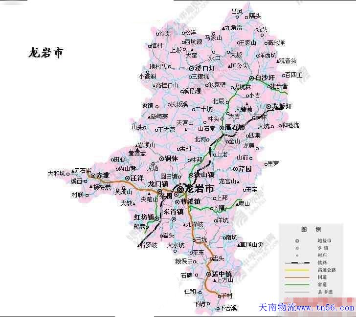 東莞到龍巖市地圖 m.szxlsf.com